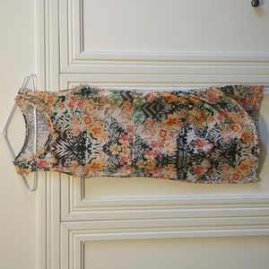 Maximalist print dress